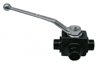 Obrázok pre Hydraulický guľový kohút s T-vývrtom pre rúrku BKH-3T-10L DN8 M16 x 1,5