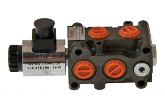 Obrázok pre Hydraulický rozvádzač 6/2 cestný elektromagnetický ventil SWV-E-12V DSV 6