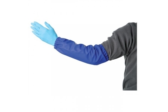 Obrázok pre Chránič rukávov na dojenie a umývanie modrý FARMA 40 cm z PVC 2 ks