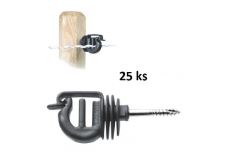 Obrázok pre Izolátor s skrutkou VIS na drôt, povrázok, lanko a pásku do 20 mm pre elektrický ohradník