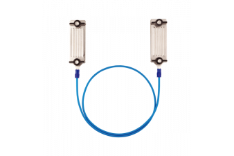 Obrázok pre Prepojovací kábel medzi páskami 2 klemy na pásky do 40 mm na elektrický ohradník