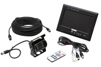 Obrázok pre Farebná cúvacia a parkovacie auto kamera a kamerový systém pre cúvanie s LCD monitorom 7 "
