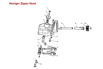 Obrázok pre Pružné pero hlavy Strojček na strihanie koní Zipper Clipper systém Heiniger - pozíciám 14
