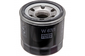 Obrázok pre MANN FILTER W67 / 1 filter motorového oleja vhodné pre Bobcat, John Deere, Kubota