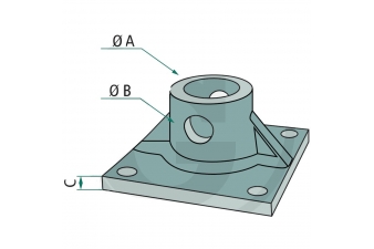 Obrázok pre Adaptérová doska PR30 pre hydraulický rotátor Baltrotors GR30