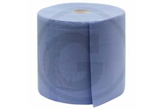 Obrázok pre Papierový uterák Granit 1000 útržkov 340 x 350 mm 3-vrstvový modrý, utírací papierová rola