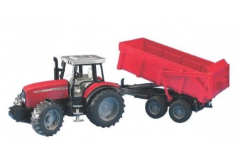 Obrázok pre Bruder - traktor - Massey Ferguson 7480 so sklápacím prívesom