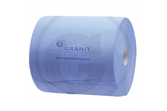 Obrázok pre Papierový uterák Granit 1000 útržkov 375 x 380 mm 2-vrstvový modrý, utírací papierová role 2 ks