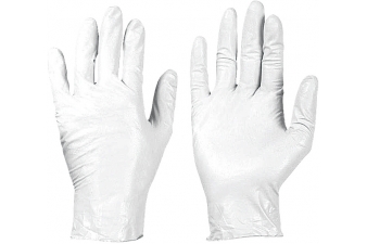Obrázok pre Jednorázové rukavice latexové bílé 100 ks