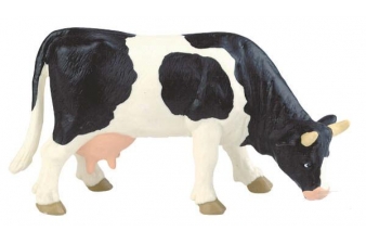 Obrázok pre Bullyland - figúrka čiernobiela krava pasúce sa