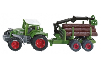 Obrázok pre Siku - traktor Fendt s lesníckym prívesom 1:87