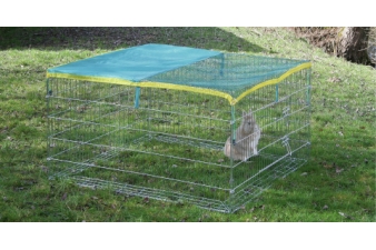 Obrázok pre Vonkajšie klietkový výbeh pre králiky 115 x 115 x 65 cm