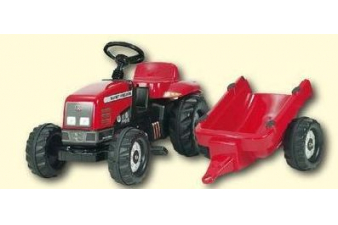 Obrázok pre Rolly Toys - šlapací traktor Massey Ferguson s přívěsem modelová řada Rolly Kid