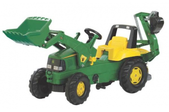 Obrázok pre Rolly Toys - šlapací traktorbagr John Deere modelová řada Rolly Junior