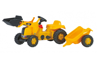 Obrázok pre Rolly Toys - šlapací traktor CAT s přívěsem modelová řada Rolly Kid
