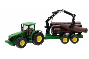 Obrázok pre Siku - traktor John Deere 8430 s lesnickým přívěsem 1:50