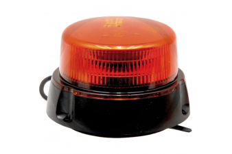 Obrázok pre LED maják oranžový výstražný 12V/24V 12 LED diod 14W nízká konstrukce našroubování