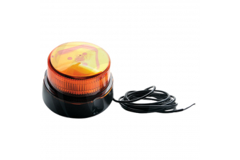 Obrázok pre LED maják oranžový výstražný 12V/24V 12 LED diod 14W nízká konstrukce magnetická pata