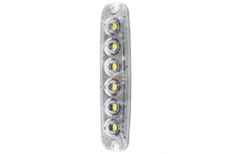 Obrázok pre LED přední blikačka svislá vertikální 12V/24V 6 LED diod se žlutým světlem