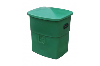 Obrázok pre Víceúčelová nádoba s víkem La GÉE 120 l plastová PE zelená zásobník na krmiva