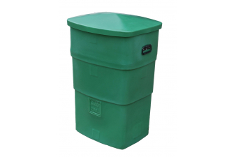 Obrázok pre Víceúčelová nádoba s víkem La GÉE 200 l plastová PE zelená zásobník na krmiva