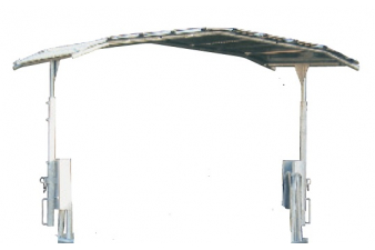 Obrázok pre Nastavitelná sklopná střecha na kruhový krmelec Cosnet RC 12 hlav průměr 2,3 m