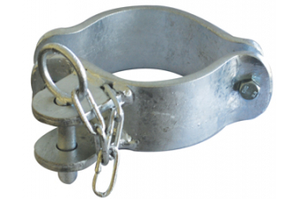 Obrázok pre Stájová trubková spona Cosnet jednosměrná pro trubky 102 mm 2 ks s řetězem a kolíkem