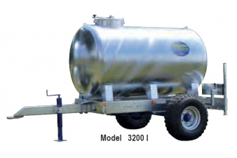 Obrázok pre Cisterna na vodu za traktor Pasdelou 3200 l zinkovaná pro provoz na farmě