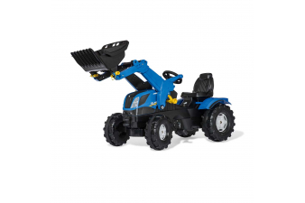 Obrázok pre Rolly Toys - šlapací traktor New Holland T7 s čelním nakladačem řada rollyFarmtrac