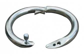 Obrázok pre Poniklovaný nosní kroužek TREND pro fixaci býků a skotu výklopný 50 mm