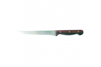 Obrázok pre Kuchyňský vyřezávací, nakrajovací nůž 18 cm LUX Profi rovný dřevěná střenka palisandr