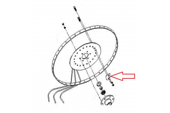 Obrázok pre Upevňovací destička, podložka pera na univerzální obraceč a shrnovač sena Rozmital SP4-205