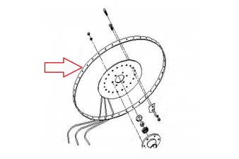 Obrázok pre Náhradní obruč na univerzální obraceč a shrnovač sena, píce Rozmital SP4-205