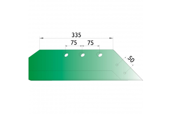 Obrázok pre Pluhové ostří pravé 335 mm pro dláto na pluh Gassner MSS11382 AgropaGroup