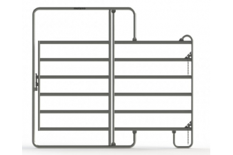 Obrázok pre Ohradní panel Texas s dveřmi 2,4 x 2,1 m pro koně a skot
