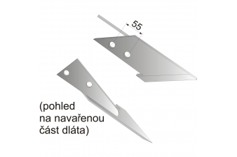 Obrázok pre Dláto kombinované pravé na pluh Eberhardt AgropaGroup