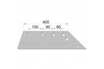 Obrázok pre Pluhové ostří levé zesílené pro dláto 400 mm na pluh Gregoire Besson 14