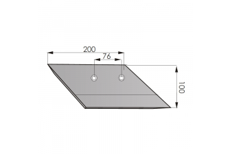 Obrázok pre Křídlo radlice pravé 200 x 100 mm pro bramborový kombajn Grimme AgropaGroup