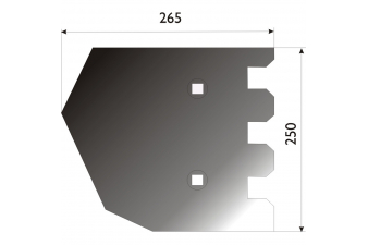 Obrázok pre Radlice vyorávače pravá 265 x 250 mm pro bramborový kombajn Grimme AgropaGroup