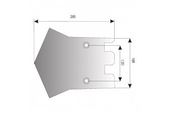 Obrázok pre Radlice vyorávače střední 265 x 168 mm pro bramborový kombajn Grimme AgropaGroup