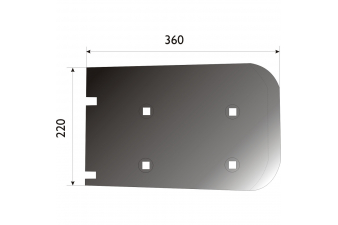 Obrázok pre Radlice separátoru pravá 360 x 220 mm pro bramborový kombajn Grimme AgropaGroup