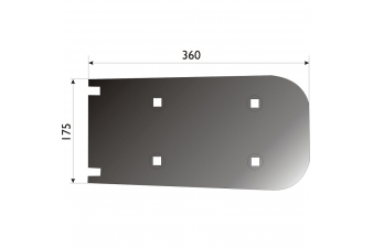 Obrázok pre Radlice separátoru střední 360 x 175 mm pro bramborový kombajn Grimme AgropaGroup