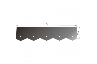 Obrázok pre Ostří separátoru CS150 střední 1170 x 226 mm pro bramborový kombajn Grimme AgropaGroup