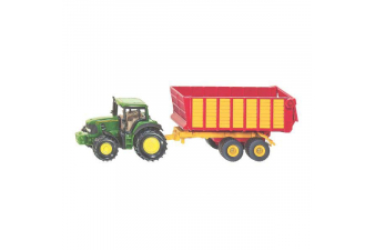 Obrázok pre Siku - traktor John Deere se silážním vozem 1:87