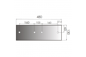 Obrázok pre Plaz 480 x 130 mm na pluh Niemeyer WST430 AgropaGroup