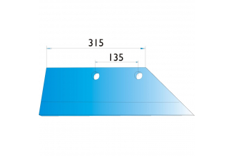 Obrázok pre Pluhové ostří levé s návarem na pluh Lemken, Ostroj 18