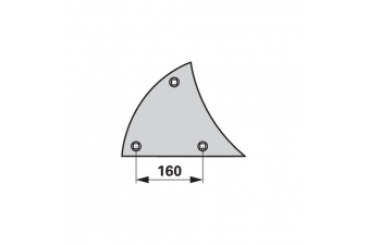 Obrázok pre Výměnný díl trojúhelník pravý FRANK na pluh Lemken, Ostroj typ B2KR