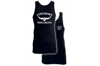 Obrázok pre Prodloužené bavlněné tílko Longhorn velikost XL barva černá
