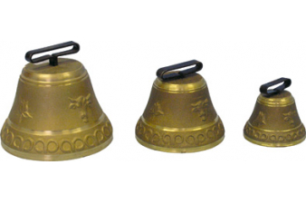 Obrázok pre Pastevní kravský zvon, zvonec pro skot litý z mosazi průměr 180 mm