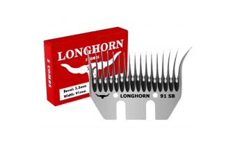 Obrázok pre Spodní nůž Longhorn Mohair SB 3,5/91 mm krátký úkos na stříhání mohérových koz 17 zubů